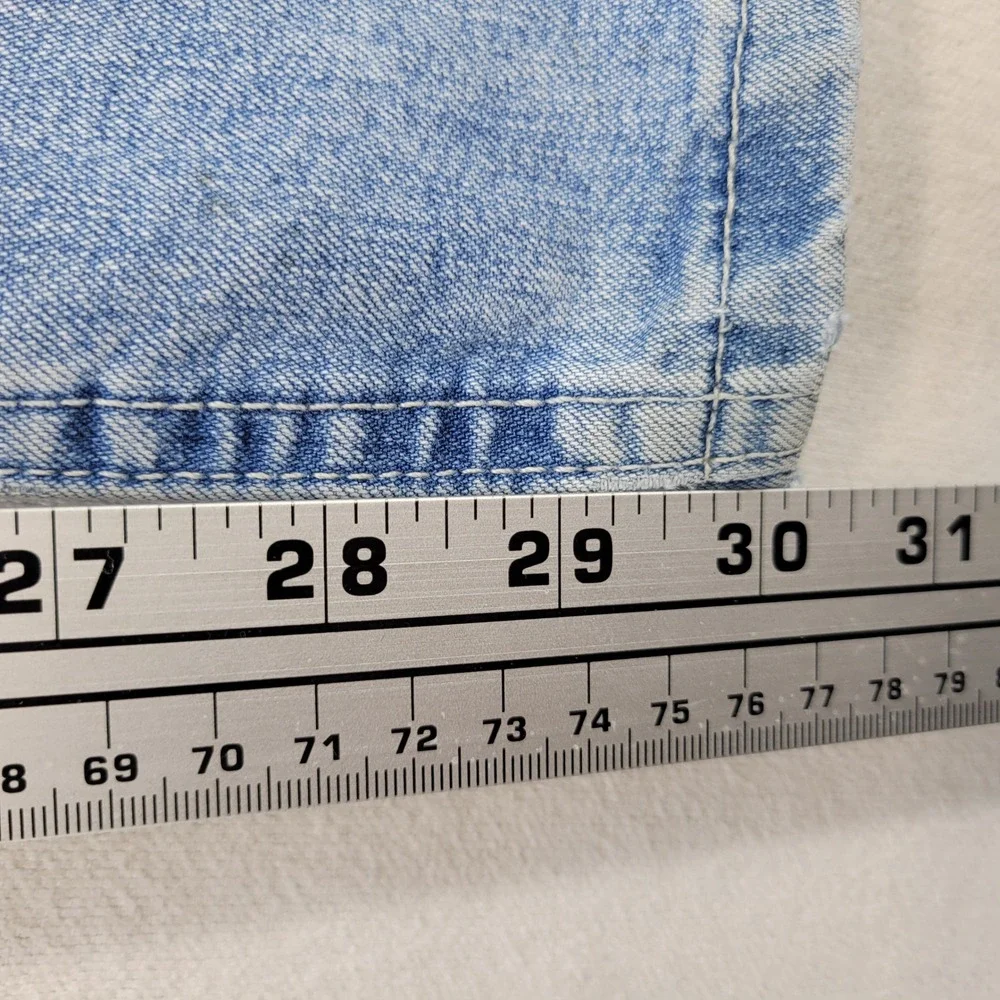 Lee Carpenter Jeans Mens 32x30 Blue Loose Fit Dungarees Workwear Utility